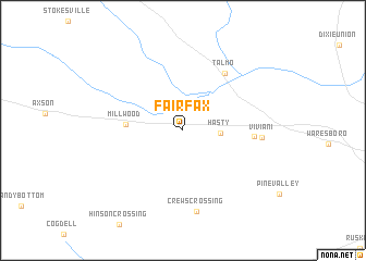 map of Fairfax