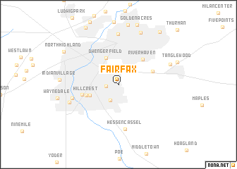 map of Fairfax