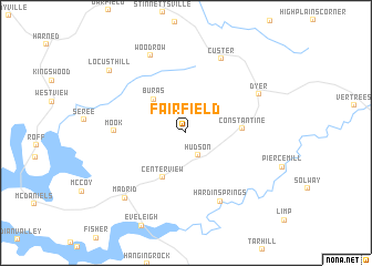 map of Fairfield