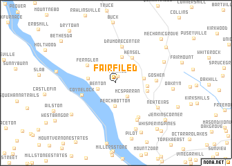 map of Fairfiled