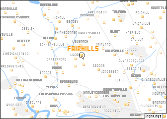 map of Fair Hills