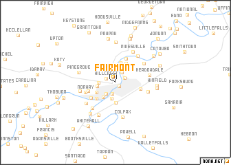 map of Fairmont