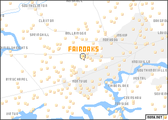 map of Fair Oaks