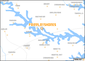 map of Fairplay Shores