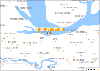 map of Fairview Beach