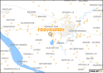 map of Fairview Park