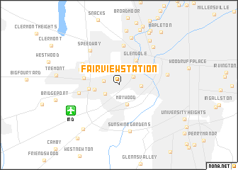 map of Fairview Station