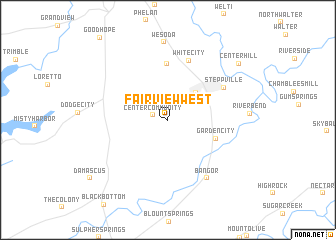 map of Fairview West