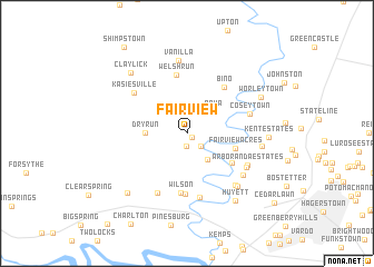 map of Fairview