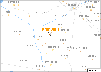 map of Fairview