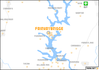 map of Fairway Bridge