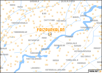 map of Faizpur Kalān