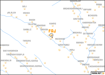 map of Fāj