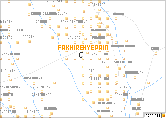 map of Fakhīreh-ye Pā\