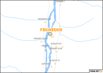 map of Fakī Hāshim