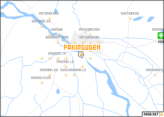 map of Fakīrgūdem