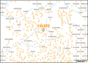 map of Fakore