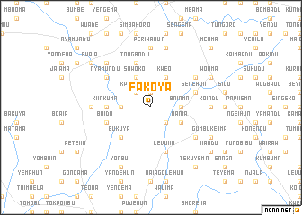 map of Fakoya