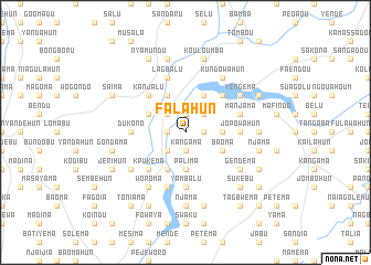 map of Falahun