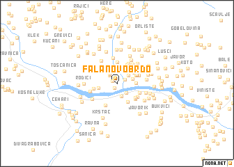 map of Falanovo Brdo