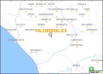 map of Falciano Selice