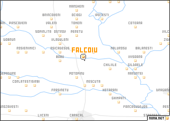 map of Fălcoiu