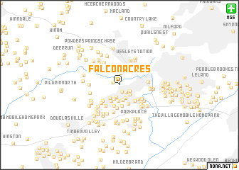 map of Falcon Acres