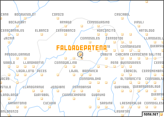 map of Falda de Patena