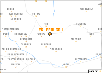 map of Falébougou
