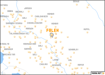 map of Fāleḩ