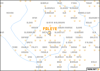 map of Faleye