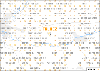 map of Falhez