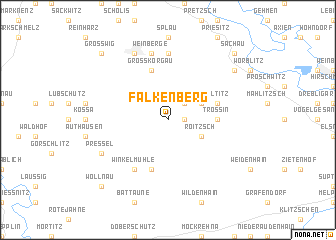 map of Falkenberg