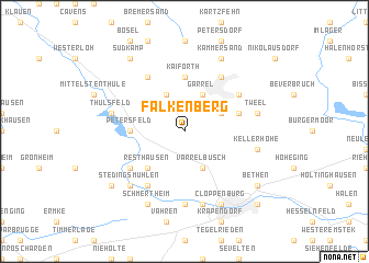 map of Falkenberg