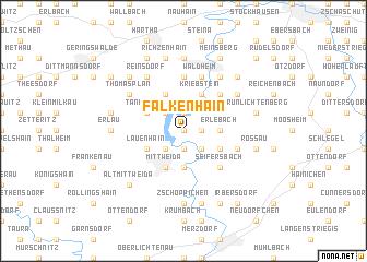 map of Falkenhain