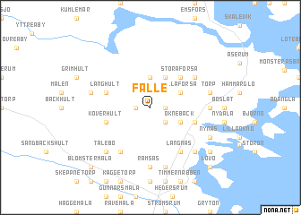 map of Fälle