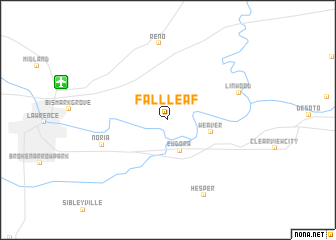 map of Fall Leaf