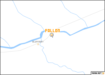 map of Fallon