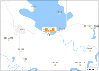 map of Fallon