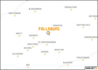 map of Fallsburg