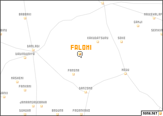 map of Falomi