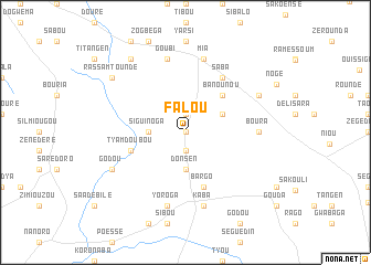 map of Falou