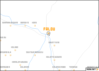 map of Falou