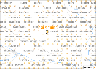 map of Fälsching