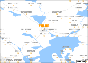map of Falun