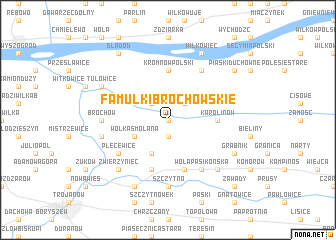 map of Famułki Brochowskie