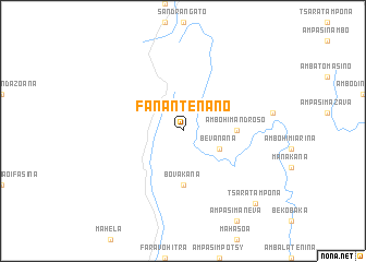 map of Fanantenano