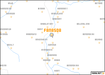 map of Fanasoa