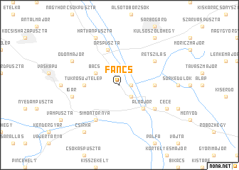 map of Fáncs