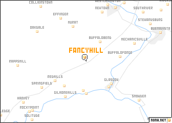 map of Fancy Hill